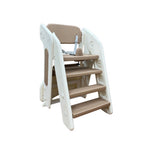 Load image into Gallery viewer, children's durable plastic high chair transformed as a chair for table dining