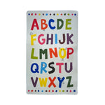 Load image into Gallery viewer, Children's carpet with colorful English alphabet illustration with cartoon characters on a white background
