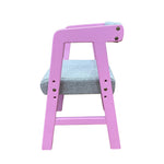 Load image into Gallery viewer, Pink children's chair with off-white cushion on a white background

