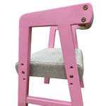 Load image into Gallery viewer, Zoomed-in pink chair with an off-white cushion on a white background
