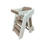 Load image into Gallery viewer, children's durable plastic high chair transformed as a chair for table dining
